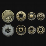 solid brass metal snap fasterners
