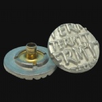 engrave logo metal shank butons