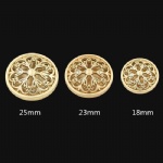high quality copper metal button