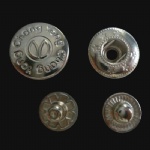 silver logo buttons