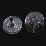 owl animal engrave buttons