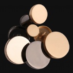 shiny metal sewing buttons on overcoats