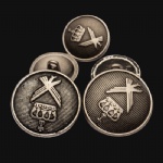 gun metal sewing buttons