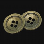 copper 4-holes buttons