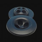 matt black sewing buttons