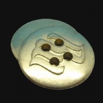 gold coat 4-holes buttons