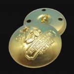 metal gold round sewing buttons