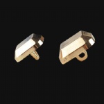 solid gold overcoat buttons