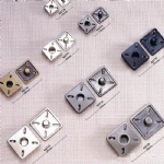 small brass invisible metal buttons