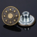 shank buttons on denim