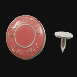 painted red rivets
