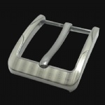 nickel plate heel bar buckles