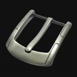 nickel plate heel bar buckles