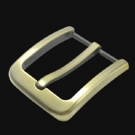 natrual brass heel bar buckles