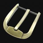 natural brass heel bar buckles