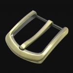 natural brass heel bar buckles