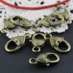 bronze tone lobster clips